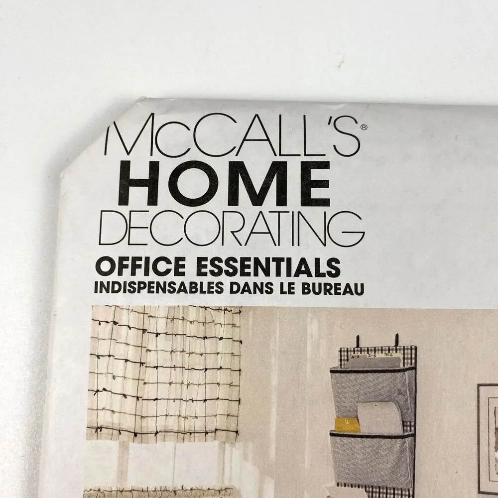 McCall's 2662 Office Essentials Vtg 2000 Sewing Pattern Organizer Covers UNCUT